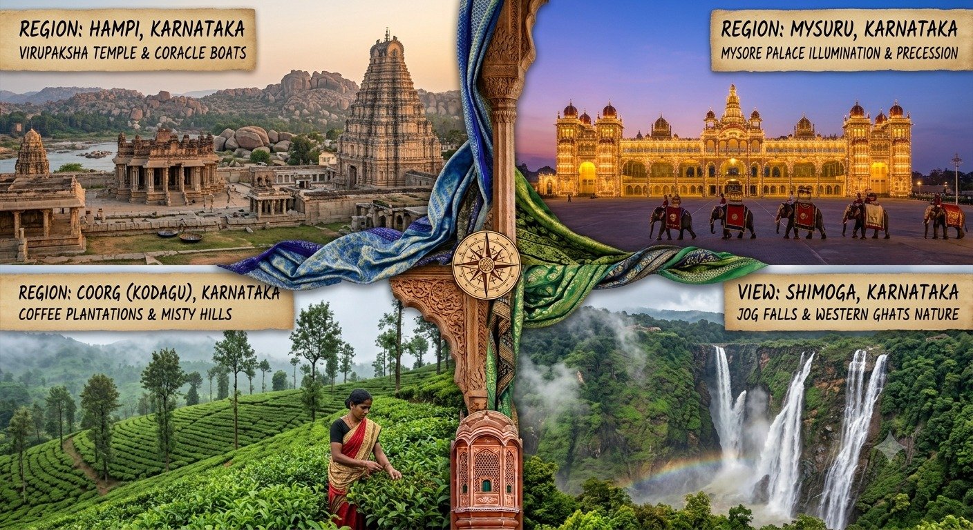 Karnataka — Hampi, Mysuru, Coorg, Shimoga
