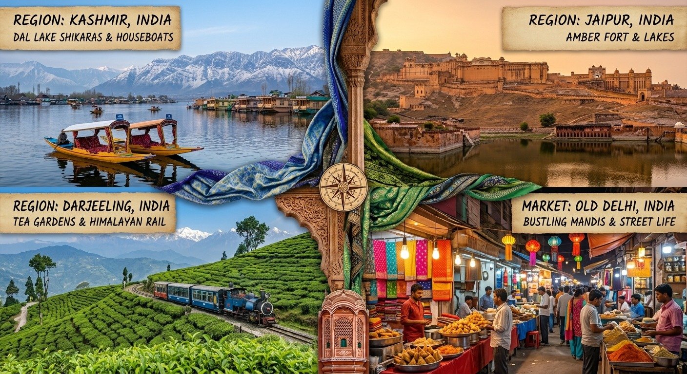 North India — Kashmir, Jaipur, Darjeeling, Delhi