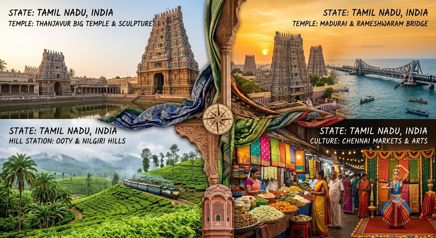 Tamil Nadu — Thanjavur, Madurai, Ooty, Chennai